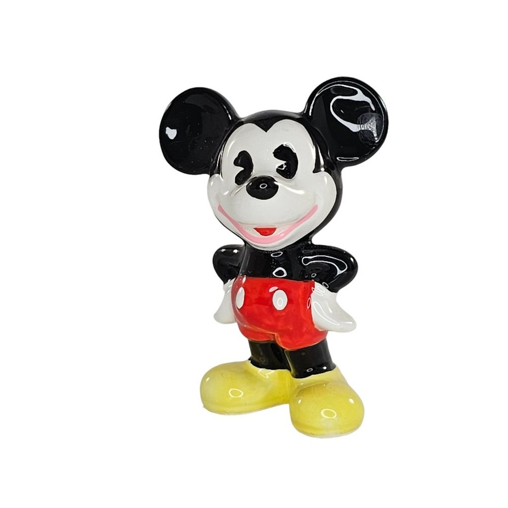 Vintage Disney Mickey Mouse Figurine Pie Eyed Japan